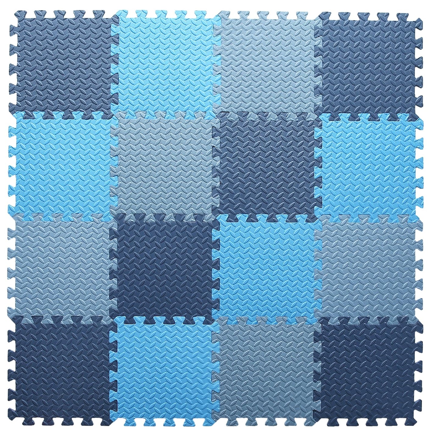 Foam Play Mat for Baby, 0.4 Inch Thick Foam Interlocking Floor Mats, Soft Non-Toxic Baby Playmat, Solid Colored Puzzle Play Mat