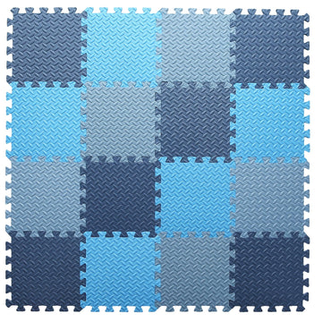Foam Play Mat for Baby, 0.4 Inch Thick Foam Interlocking Floor Mats, Soft Non-Toxic Baby Playmat, Solid Colored Puzzle Play Mat