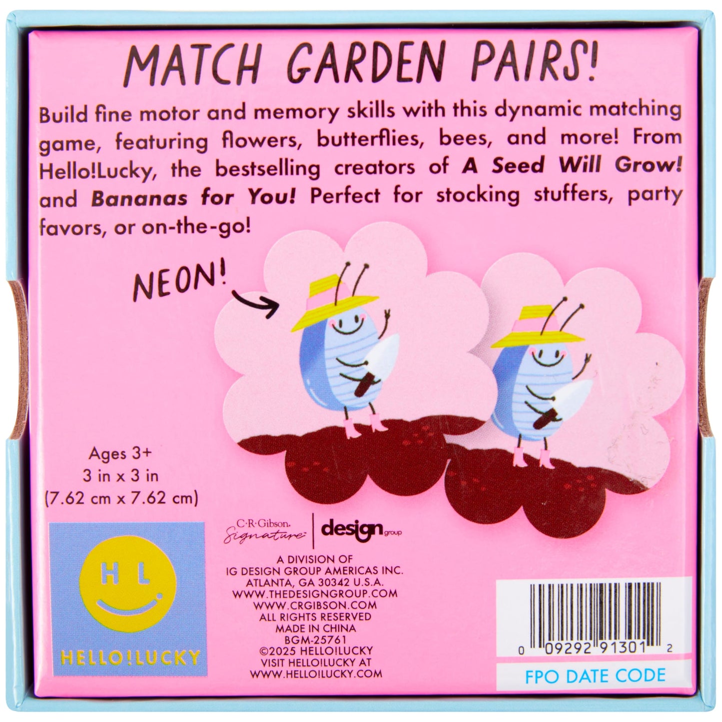 C.R. Gibson H!L A Seed Will Grow Matching Game - Fun & Educational Kids Game, Cognitive Learning Activity