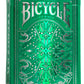 Bicycle Jacquard Playing Cards - Premium Cardstock Deck in Silver and Emerald Green