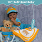 Ekokiz Lifelike Reborn Baby Doll 18-Inch American African Baby Boy Newborn Baby Doll Soft Cloth Body Real Life Baby Dolls For Ki