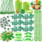 Max Fun 188Pcs St Patricks Day Accessories Party Favors Set Decorations Kids Saint Patricks Day Irish Decor, Green Beads Shamrock For Parades Supplies