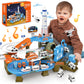 Race Tracks For Kids Ages 3-5, Smilesskiddo 73 Pcs Space Car Tracks Toys Gifts For Boys Kids With Music And Engineering Scene Si
