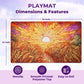 Mtg Magic The Gathering Playmat 24X14 Inches, Original Art, Non-Slip Tcg Playmat With Rubber Bottom & Stitched Edges, Commander