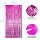 Hampton Distribution 2 Pack Pink Fringe Backdrop, Pink Tinsel Backdrop Curtains, Decorations for Baby Showers, Birthday, Holiday