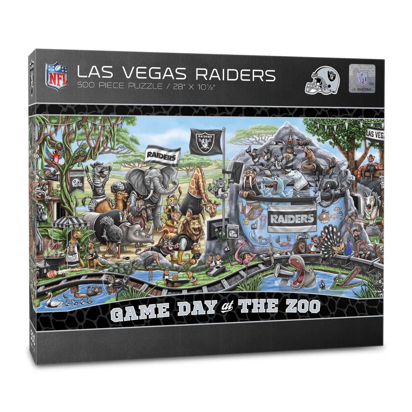 YouTheFan NFL Las Vegas Raiders Game Day at The Zoo 500pc Puzzle