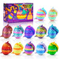 Impossmaker 12Pcs Easter Eggs 3D Dragon Eggs With Dragon Inside, Micro Easter Basket Stuffers Mini Articulated Unique Easter Bas
