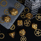 Iustidie Metal Dice Set D&D, 7-Die Dnd Dice Metal Gear Dice With Dice Gift Bag For Dnd Dungeons And Dragons Role Playing Games(A