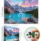 Blueforest 1000 Piece Moraine Lake Puzzle - Canadian Rockies Landscape  enhanced National Park Jigsaw Puzzle for mature-themeds Gift 27x20 Inch