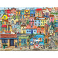 White Mountain 500 Piece Jigsaw Puzzle - Seaside Village, Italy, Engineered Wood, Blue & White, Model 1776pz