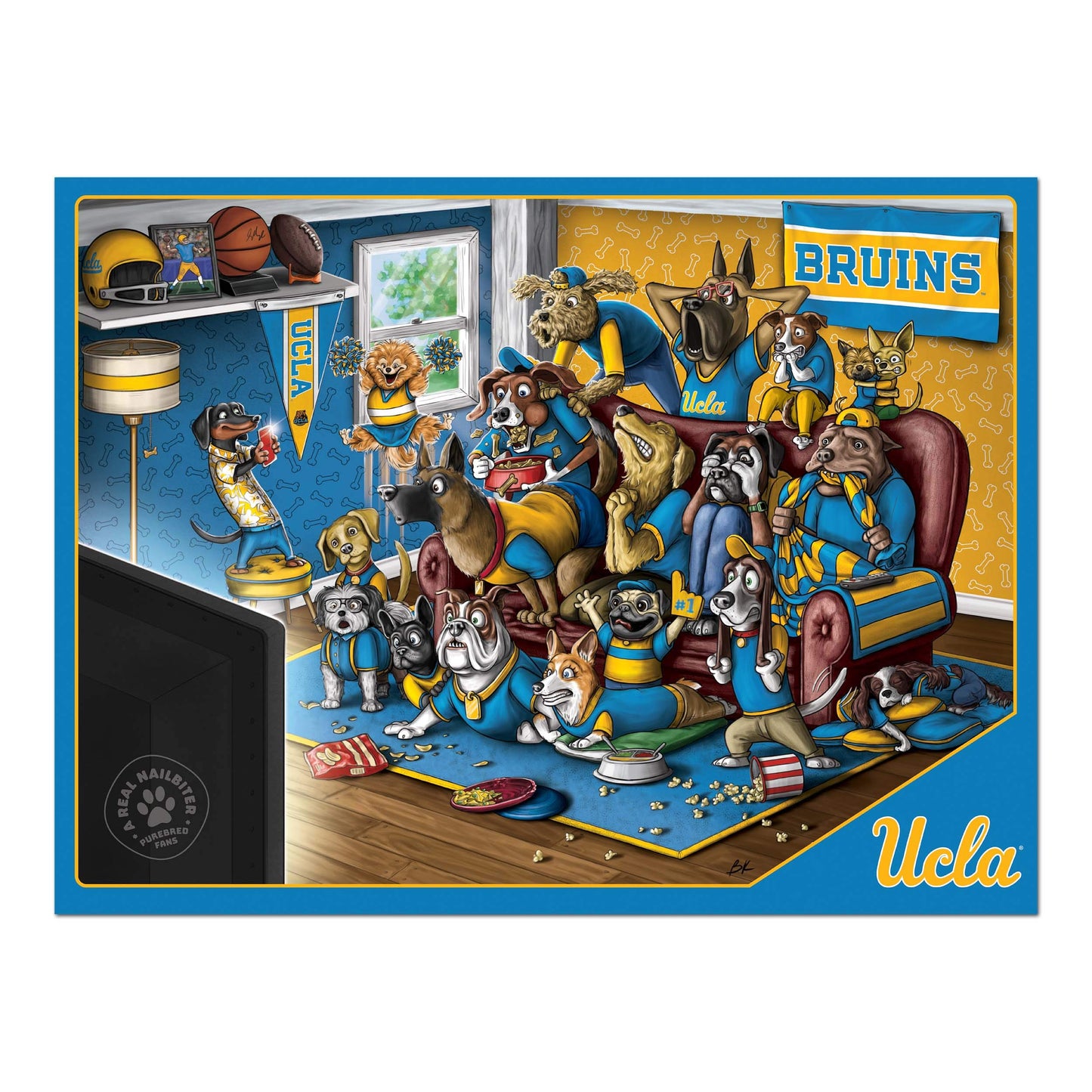 Youthefan Ncaa Ucla Bruins Purebred Fans 500Pc Puzzle - A Real Nailbiter