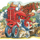 Masterpieces Floor Puzzle - Jumbo Size 36 Piece Jigsaw Puzzle For Kids - Tractor Mac Farm Shaped Puzzle - 3Ftx2Ft