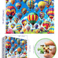 Blueforest - Colorful Hot Air Balloon 1000 Piece Jigsaw Puzzle For Adults, Challenging Family Landscape Puzzle Impossible Hard D