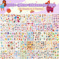 1000+ Holographic Stickers For Kids - 45 Different Sheets Of 3 Themes Craft, Animal, Fairy Tale And Birthday Party, Kids Sticker
