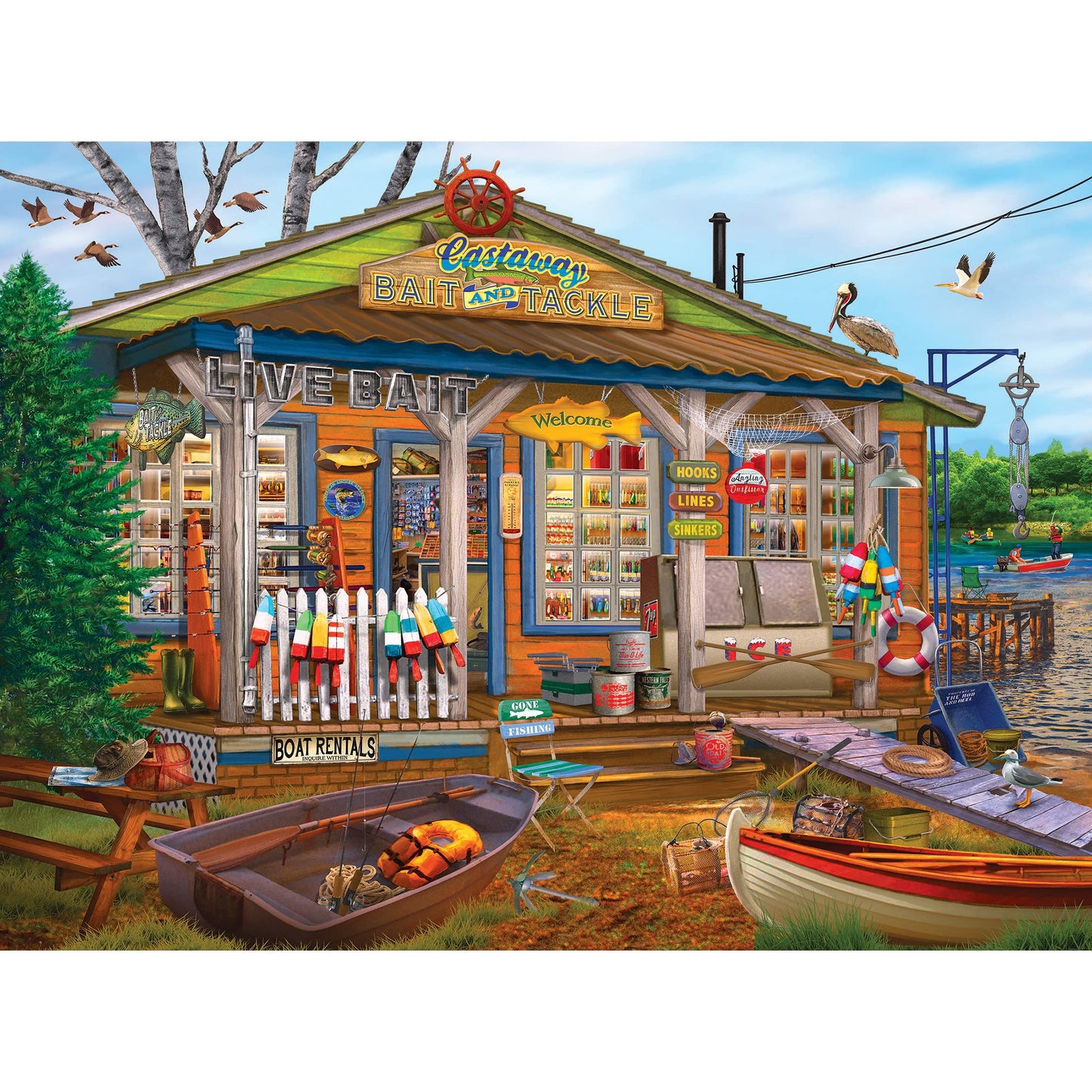 Roseart - Chris Bigelow - Castaway Bait And Tackle - 1000 Piece Jigsaw Puzzle For Adults