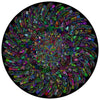Bgraamiens Puzzle-The Indian Feather-1000 Pieces Round Puzzle Color Challenge Jigsaw Puzzles For Adults And Kids