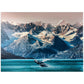 MyPuzzle Alaska Whales - enhanced 1000 Piece Jigsaw Puzzle - Made in USA