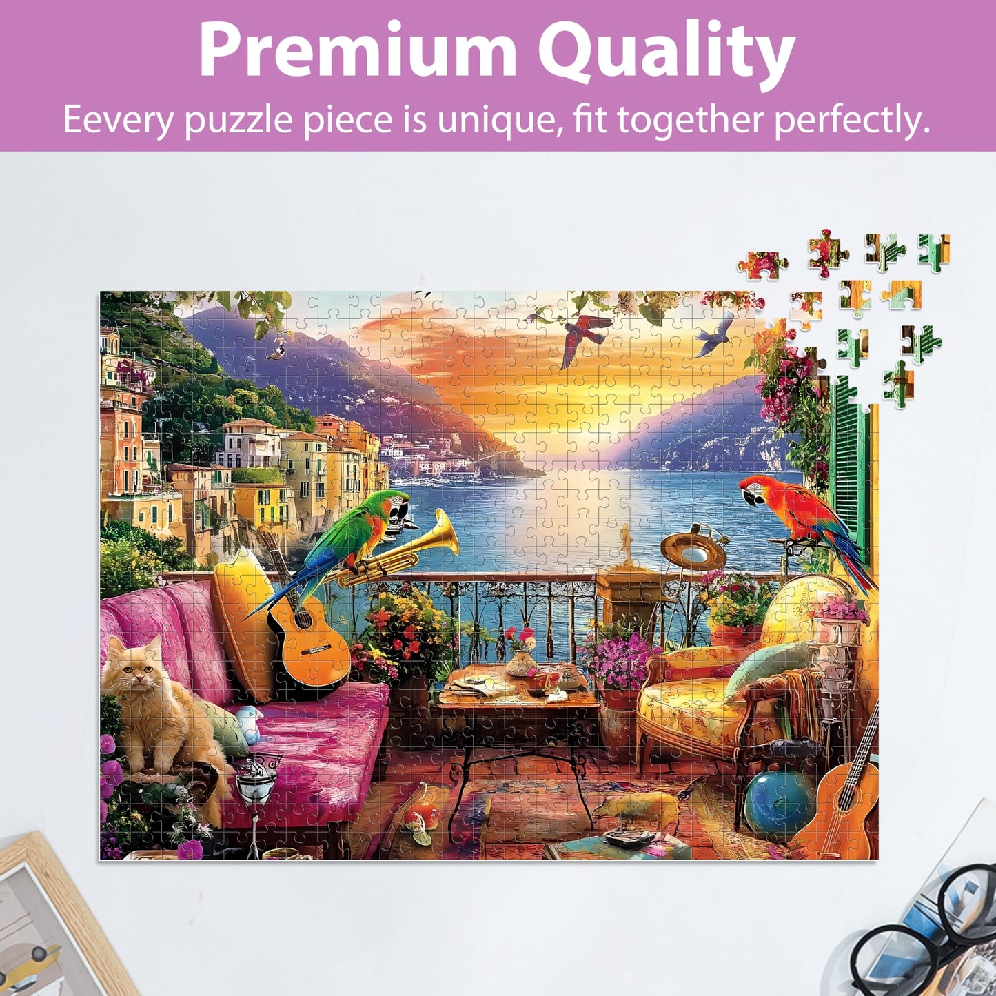 500 Piece Puzzles For Adults, Parrot Jigsaw Puzzle 500 Pieces For Adults Seniors, Nature Landscape Puzzles 500 Pieces For Adults