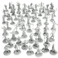 Townsfolk Mini Fantasy Figures Set- 64 Non Player Character Npc Miniatures - 1'' Hex Nobility, Merchants, And More - Compatible