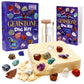 Dancing Bear Gem Dig Kit - Excavate 16 Gems & Crystals Including Arrowheads, Quartz, Amethyst - Stem Education Gift Set For Kids