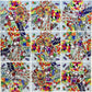 Bundle Of Scramble Squares B. Dazzle Puzzles For Seniors/Adults/Teens/Kids - 3 Puzzles Included - Hot Air Balloons, Planets And Candy With A Bonus Digital Timer
