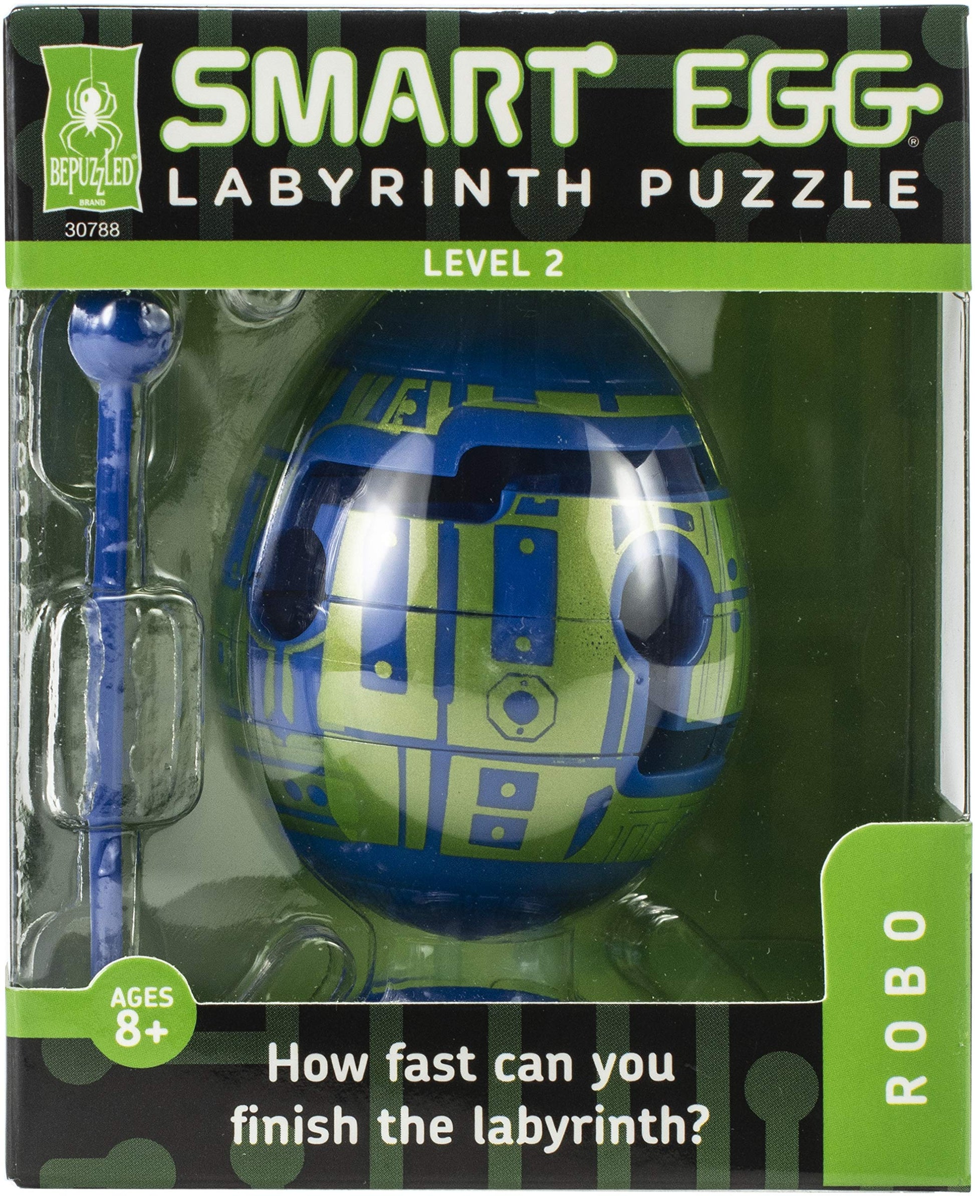 Bepuzzled Smart Egg Robo Puzzle 1-Layer,Smart Egg Labyrinth Puzzle Maze For Kids Age 8 And Above Great Easter Egg Hunt Gift (30788)