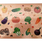 NPRC Wooden Colorful Learning Educational Puzzle Board Tray for Kids, Size 30cm X 22cm (Vegetables)