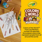 Crayola Colors of the World Markers, Washable Skin Tone Fine Line Markers, 24 Count, Multi Color, Ages 3+
