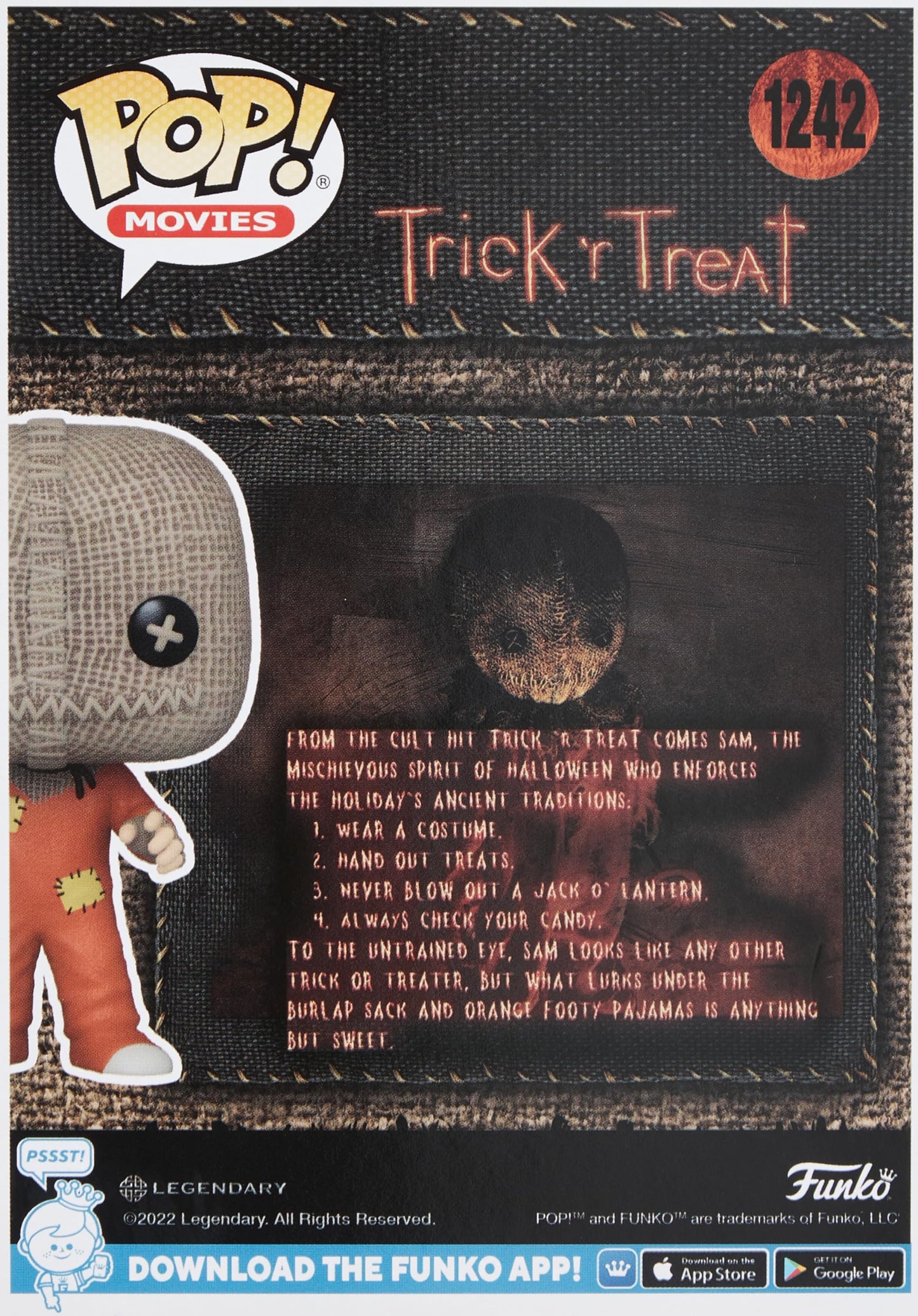 Funko Pop! Movies: Trick 'R Treat - Sam, Multicolor, 63979