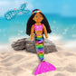 June Garden 18' Flip Sequin Sparkly Mermaid Chloe - Soft Mermaid Plush Stuffed Doll Gift For Toddler Girls