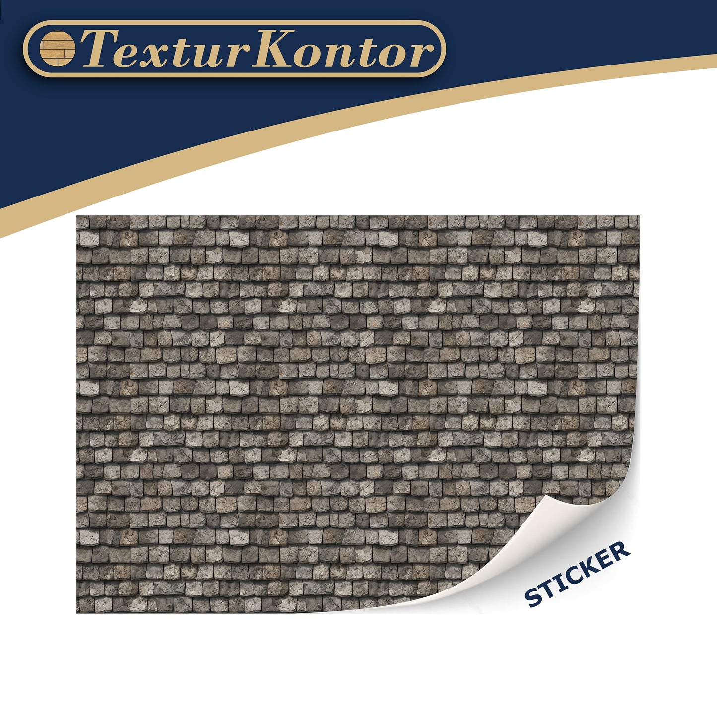 3 Sheets Self-Adhesive Roof Tiles And Shingles For Dollhouses Scale 1:12 (Roof Shingles Stone)