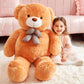 IKASA Giant Teddy Bear Plush Toy Stuffed Animals (Brown  47 inches)