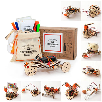 Tinkering Labs Robotics Engineering Kit | Designed By Scientists In Usa | 50+ Parts | 10+ Stem Projects For Kids 8-12 | Learn Electronics, Science | Grow Creativity, Grit | Great Diy Inventor Toy Gift
