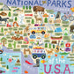 Ceaco - National Parks Map - 500 Piece Jigsaw Puzzle