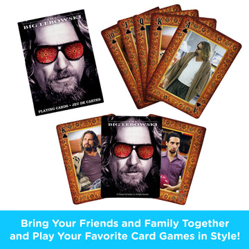 Aquarius Big Lebowski Playing Cards - The Big Lebowski Themed Deck Of Cards For Your Favorite Card Games - Officially Licensed B