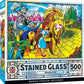 MasterPieces 500 Piece Stained Glass Jigsaw Puzzle for Adults, Family, Or Youth - Wizard of Oz - 15x21