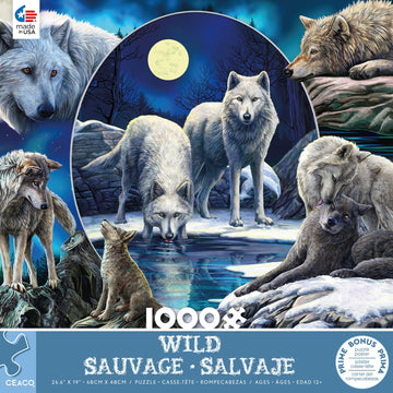 Ceaco - Lisa Parker - Wild - Wild Wolves Collage - 1000 Piece Jigsaw Puzzle