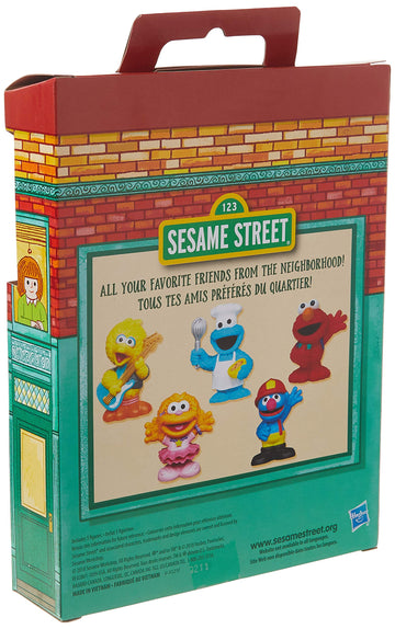 Sesame Street Neighborhood Friends Includes 5 Figures, 3-Inches, Classic Collectibles Pack For Toddlers, Great Toy For Kids 18 M
