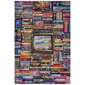 Blockbuster Era 1000-Piece Jigsaw Puzzle, Brain Teaser For Kids And Adults | 28 X 20 Inches
