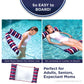 Aqua Original 4-In-1 Monterey Hammock Pool Float & Water Hammock – Multi-Purpose, Inflatable Pool Floats For Adults – Patented Thick, Non-Stick Pvc Material