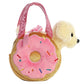 Aurora® Fashionable Fancy Pals™ Yummy Puppy Stuffed Animal - On-The-Go Companions - Stylish Accessories - Multicolor 7 Inches