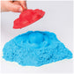 Kinetic Sand Sandbox Set - 1lb All-Natural Blue, 3 Molds, 11"x11"x2.5", Sensory Toy for Kids Ages 3+