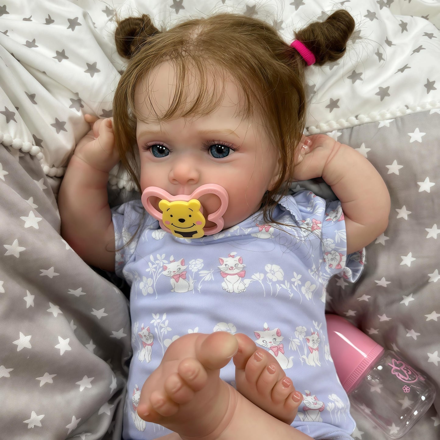 Joyarr Realistic Reborn Baby Doll Jocy, 19-Inch Lifelike Newborn Girl With Hand-Painted Details, Cute Lifelike Soft Weighted Bod