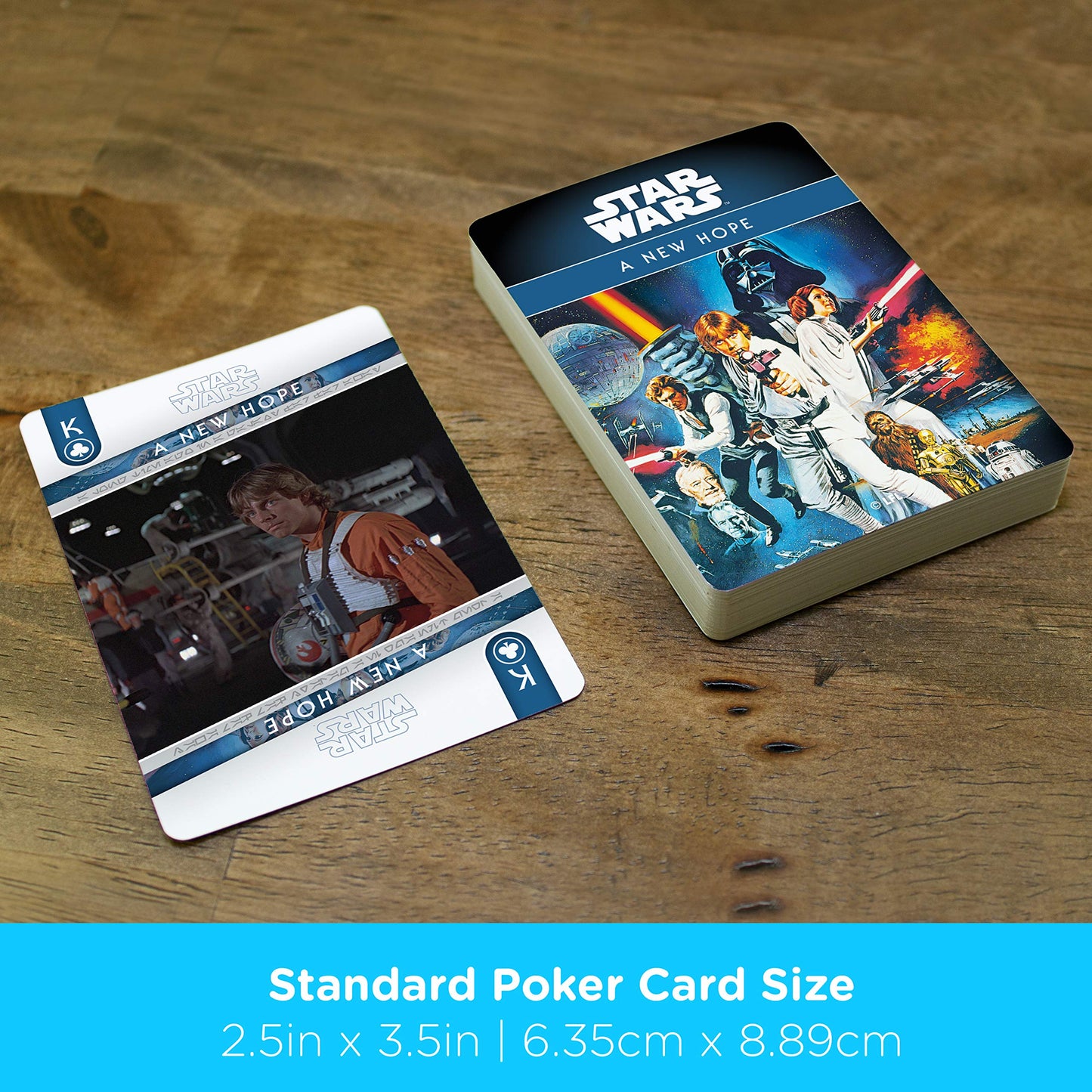 Aquarius Star Wars Playing Cards - Episode 4 - A New Hope Deck Of Cards For Your Favorite Card Games - Officially Licensed Star Wars Merchandise & Collectibles