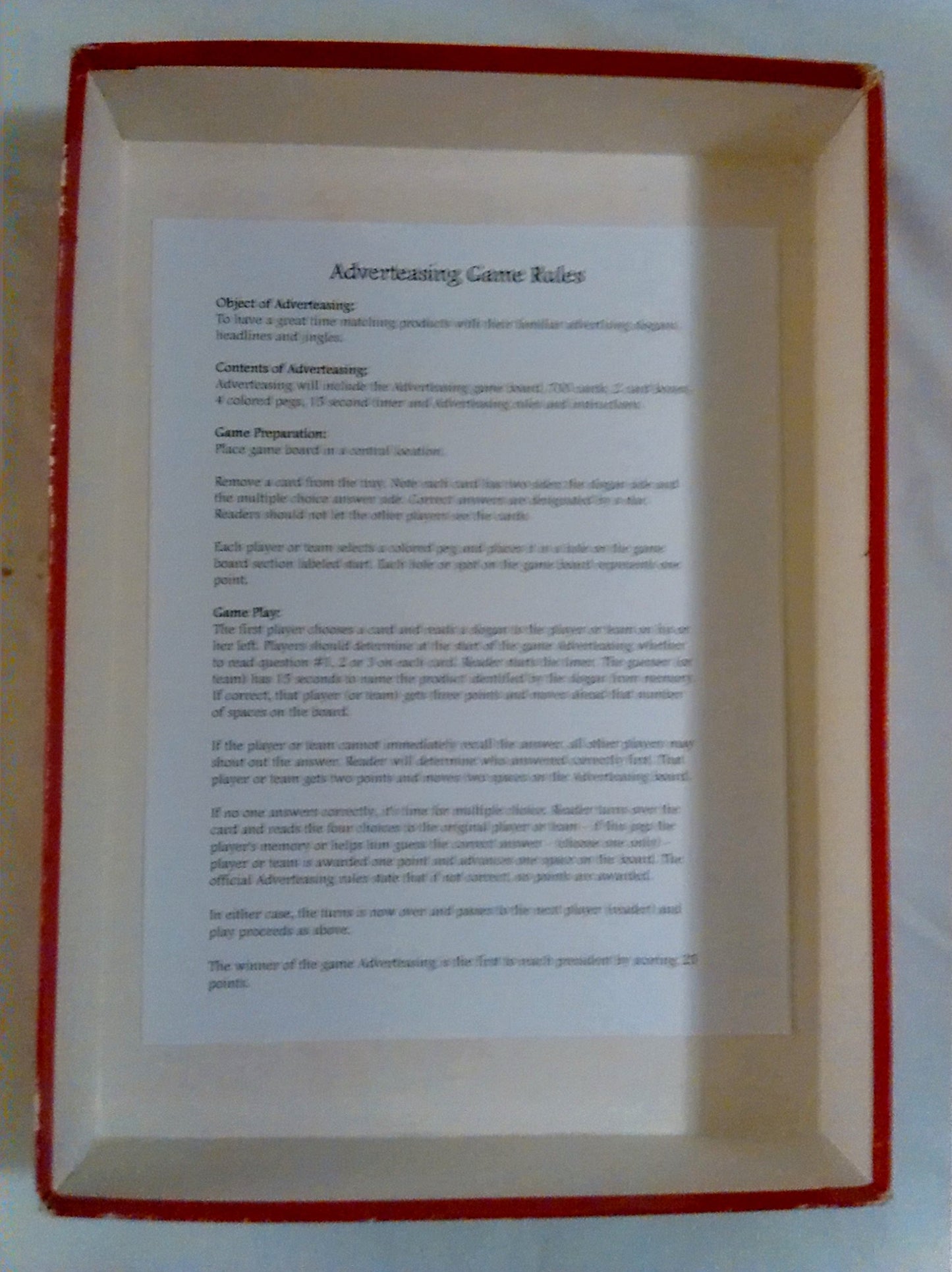 Adverteasing; The Game Of Slogans, Commercials, And Jingles (1988)