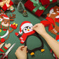 18 Pcs Christmas Picture Frame Ornament Craft Christmas Crafts for Kids Picture Frame Craft Hanging Santa Claus Snowman Reindeer