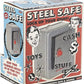 Schylling Classic 9" Steel Safe Bank with Alarm - Retro Treasure Box, Alloy Steel, Multi Color, Model NSSA, Ages 5-10