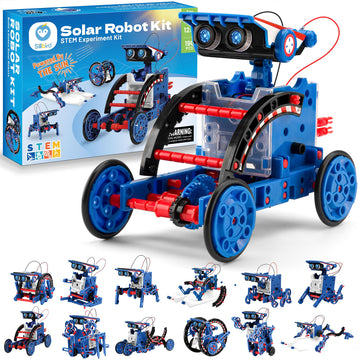 Sillbird Solar Robot Building Kit Stem Gift For Boys Aged 8-12, 12-In-1 Diy Science Educational Robotic Toys For Kids Teens Birt