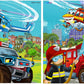 Fiddlys FiddlyS 16Piece Wooden Jigsaw Puzzles For Kids Ages 3+, Double Layered Wooden Puzzles With Bright Front & Back Print (