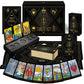 Wyspell Tarot Kit Includes Gold Tarot Cards With Guide Book, A Tarot Cloth, A Tarot Bag, A Tarot Journal, And A Classic Tarot Deck Holder - Beautiful Tarot Cards For Beginners Kit
